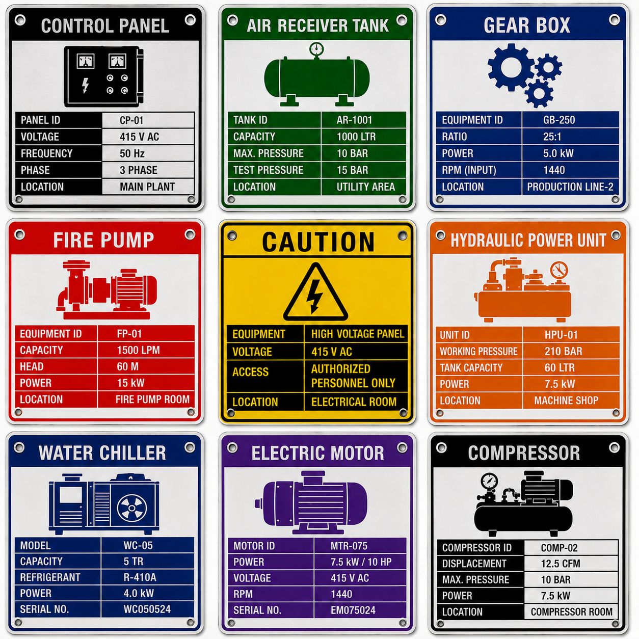 SS Name Plates
